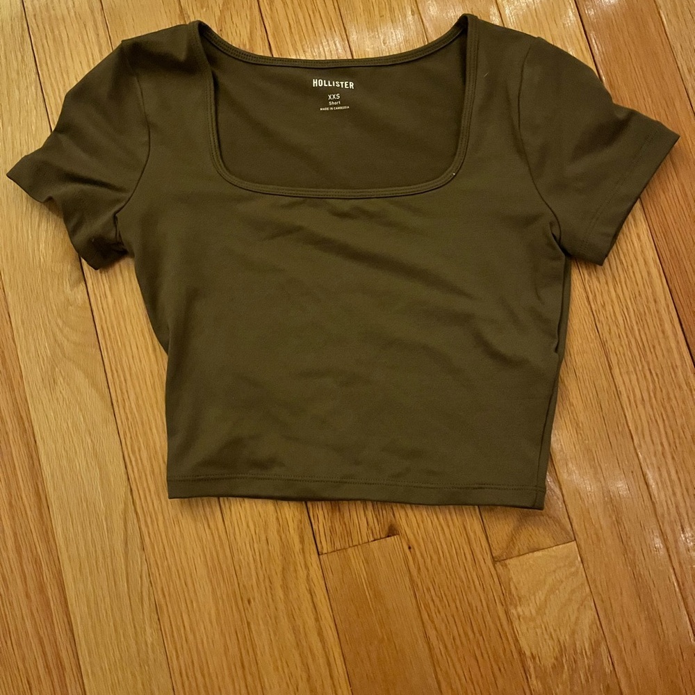 Hollister Brown Crop Top